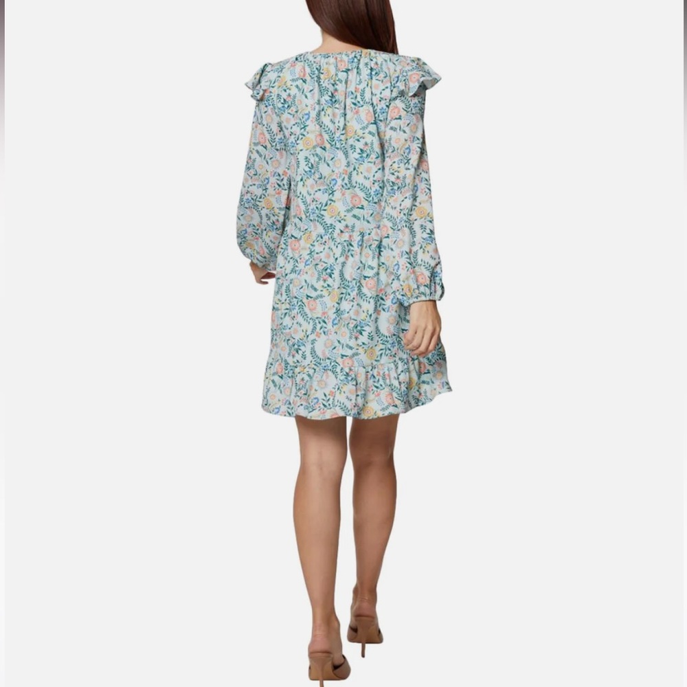 BCBGeneration Ruffled Floral Print Mini Dress - Picture 5 of 6